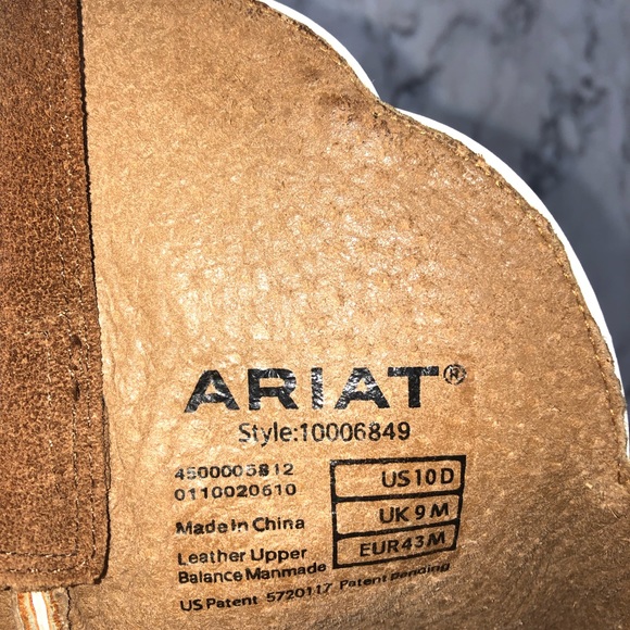 Ariat Suede Western Boots 10D - Picture 5 of 5